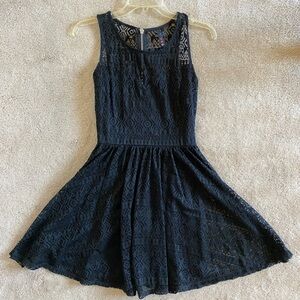 Elegant Black Lace Dress